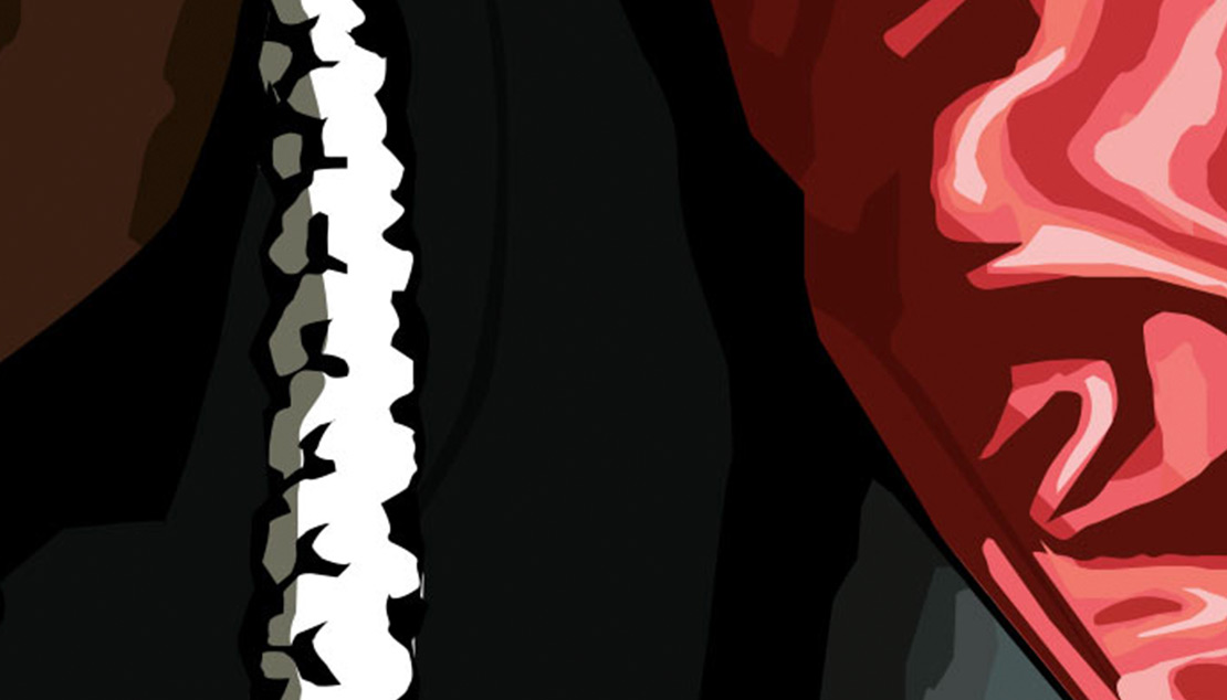 Redman vector illustration chain detail