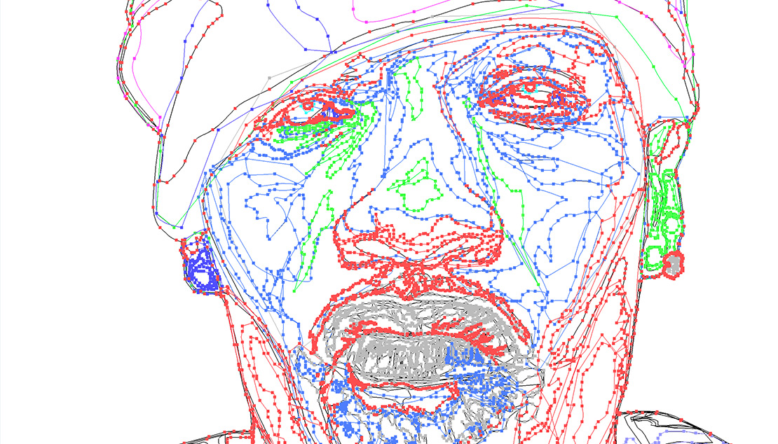 Redman vector illustration anchor points