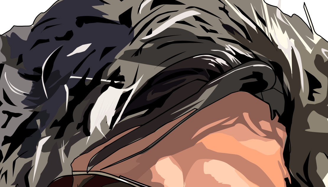 Stephen vector illustration hair